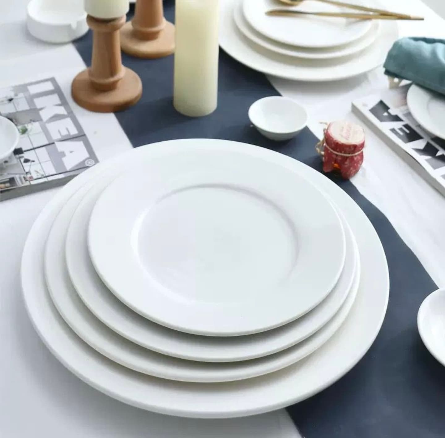 Porcelain Dinnerware Plate Set